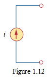 Figure 1.12 Symbol for an independent current source.