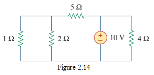 Figure 2.14 Circuit for Practice Problem 2.4.