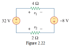 Figure 2.22 Circuit for Practice Problem 2.5.