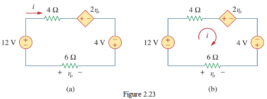 Figure 2.23 Circuit for Example 2.6.