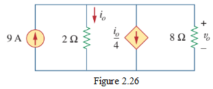 Figure 2.26 Circuit for Practice Problem 2.7.