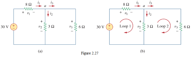 Figure 2.27 Circuit for Example 2.8.