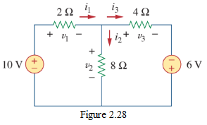 Figure 2.28 Circuit for Practice Problem 2.8.