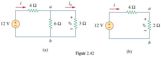 Figure 2.42 Circuit for Example 2.12.