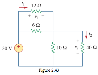 Figure 2.43 Circuit for Practice Problem 2.12.