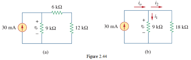Figure 2.44 Circuit for Example 2.13.