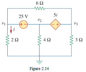 Figure 3.14 Circuit for Practice Problem 3.4.