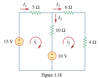 Figure 3.18 Circuit for Example 3.5.
