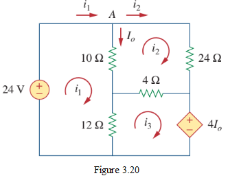 Figure 3.20 Circuit for Example 3.6.