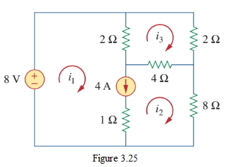 Figure 3.25 Circuit for Practice Problem 3.7.