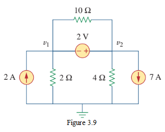 Figure 3.9 Circuit for Example 3.3.