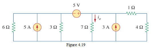 Figure 4.19 Circuit for Practice Problem 4.6.