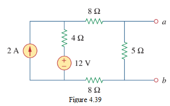 Figure 4.39 Circuit for Example 4.11.